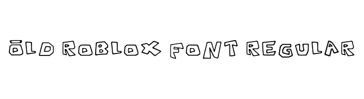 Old Roblox Font Regular  font caratteri gratis