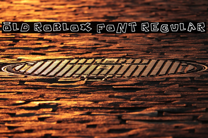 Old Roblox Font Regular Example 1
