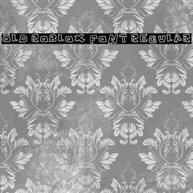 Old Roblox Font Regular Caratteri examples