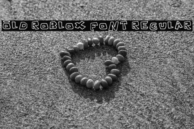 Old Roblox Font Regular Caratteri examples