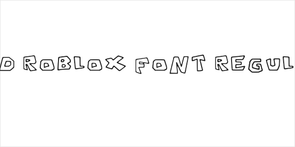 Old Roblox Font Regular Logo