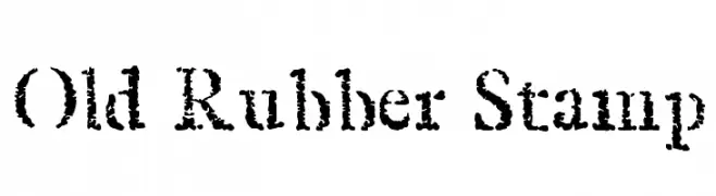 Old Rubber Stamp  Descarca Fonturi Gratis