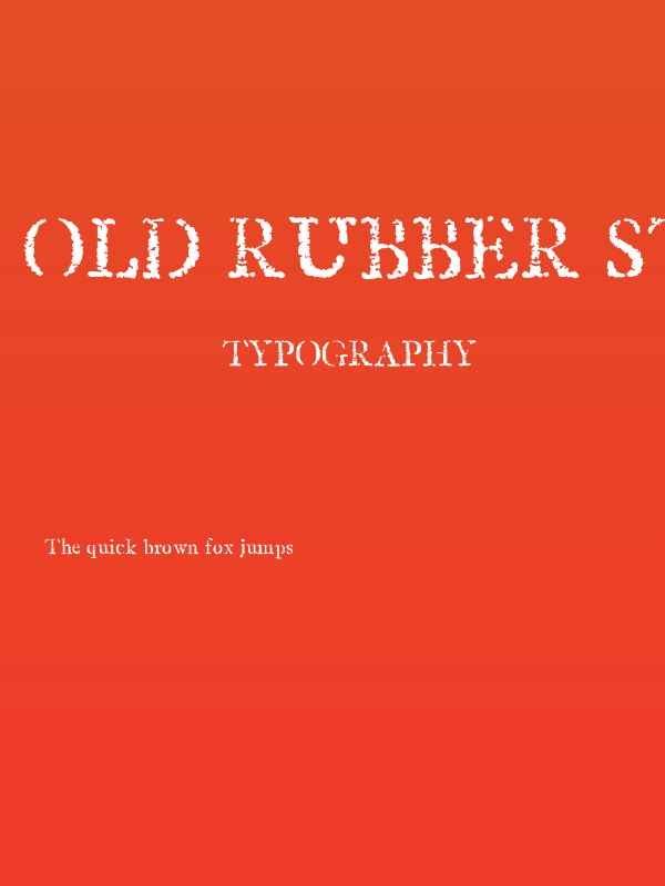 Old Rubber Stamp Poster