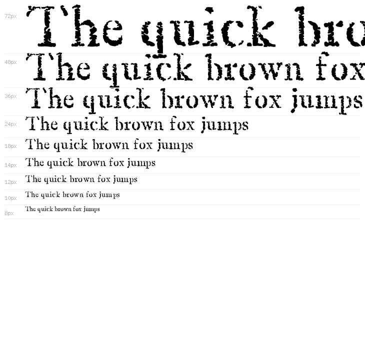 Old Rubber Stamp Waterfall