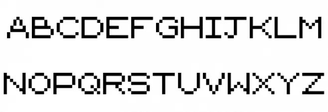 Old School Adventures フォント 大文字