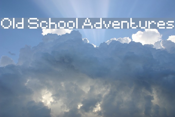 Old School Adventures Font examples