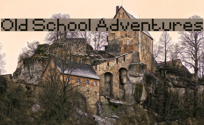 Old School Adventures Font examples
