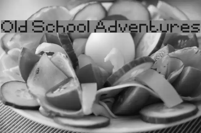 Old School Adventures Font examples