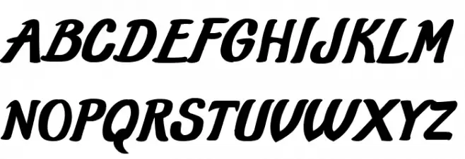 Old School Class Schriftart Groß