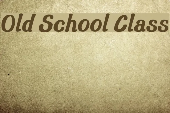 Old School Class Example 3