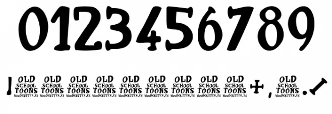 Old School Toons Font OTHER CHARS