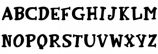 Old School Toons Schriftart Groß