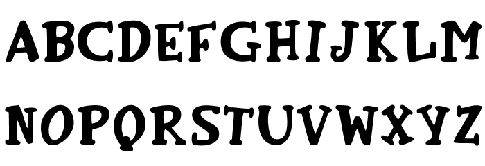 Old School Toons Font LOWERCASE
