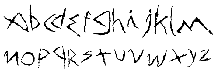 Old Scribe Font LOWERCASE