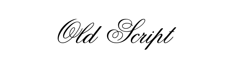 old handwriting font