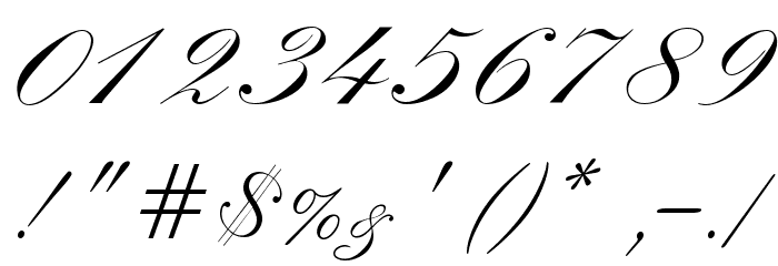 Old Script Font OTHER CHARS