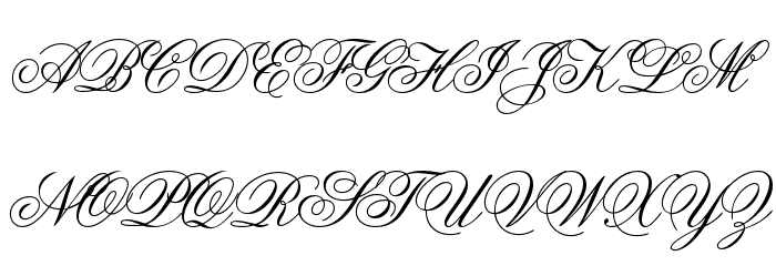 Old Script Font Litere mari