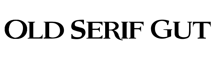 Old Serif Gut Font