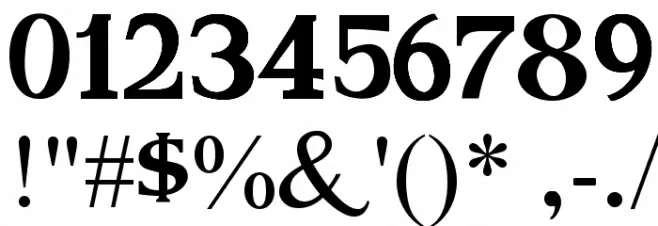 Old Serif Gut Font OTHER CHARS