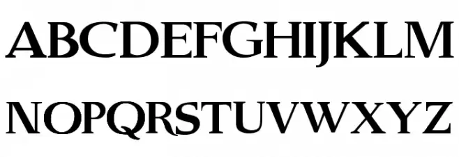 Old Serif Gut フォント 大文字