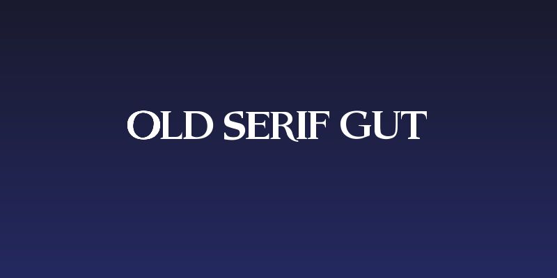 Old Serif Gut Social Header