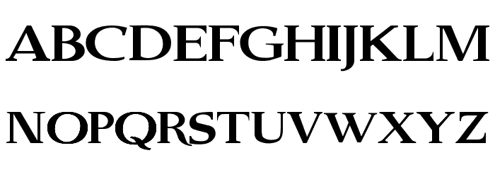 Old Serif Gut Font LOWERCASE