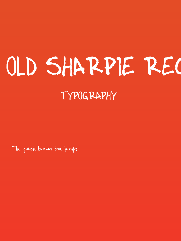 Old Sharpie Regular Poster