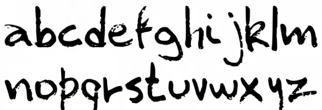 Old Sharpie Regular फ़ॉन्ट लोअरकेस