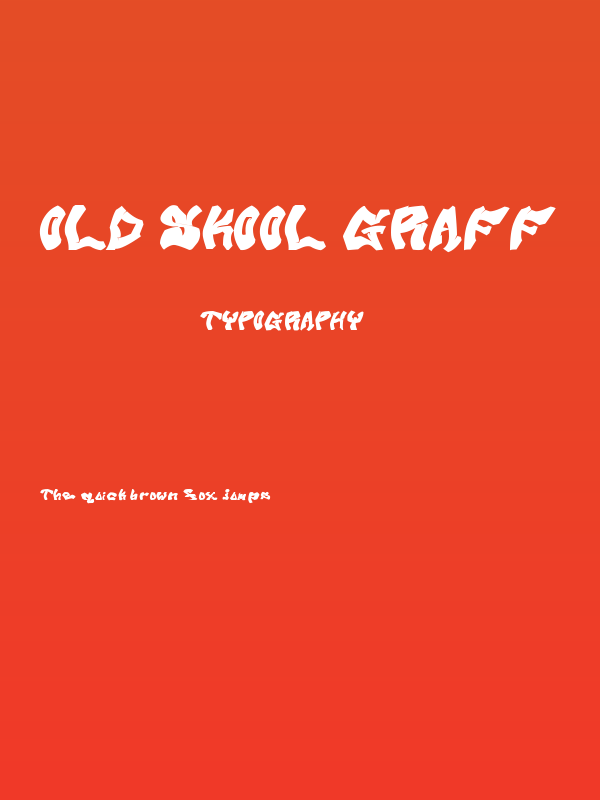 Old Skool Graff Poster