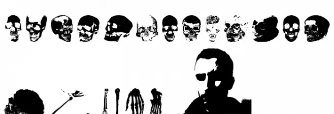 Old Skull Hellron Fonte MAIÚSCULAS