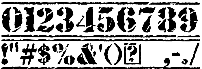 Old Stamper Font OTHER CHARS