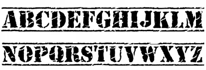 Old Stamper Schriftart Groß