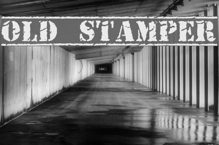 Old Stamper Font examples