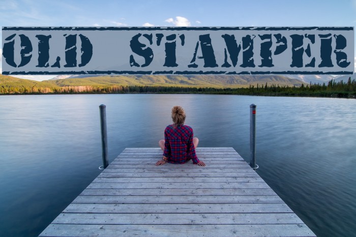Old Stamper Font examples