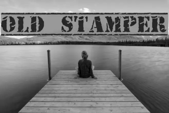 Old Stamper خط examples