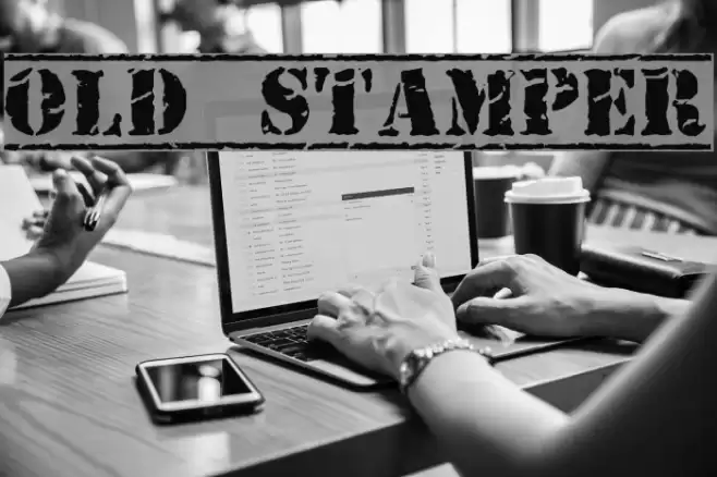 Old Stamper خط examples