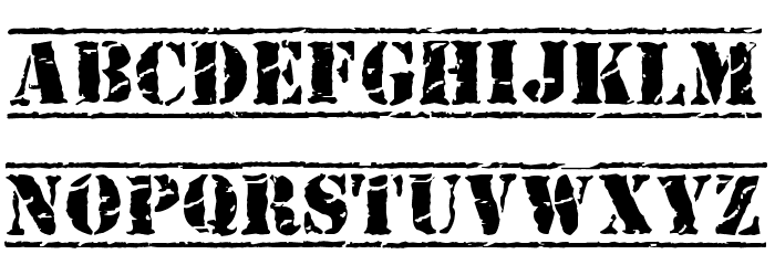 Old Stamper Font LOWERCASE