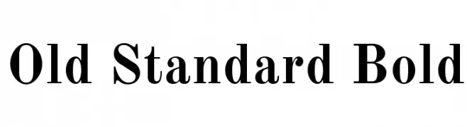 Old Standard Bold  免费字体下载