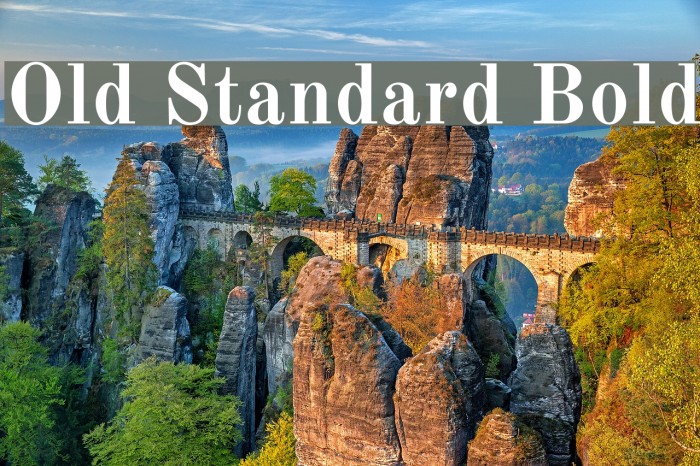 Old Standard Bold Font examples