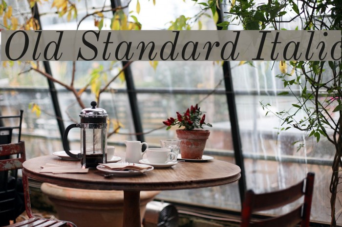 Old Standard Italic Font examples