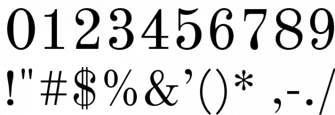 Old Standard Regular Font OTHER CHARS