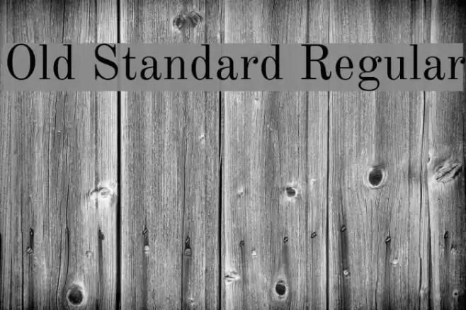 Old Standard Regular Font examples