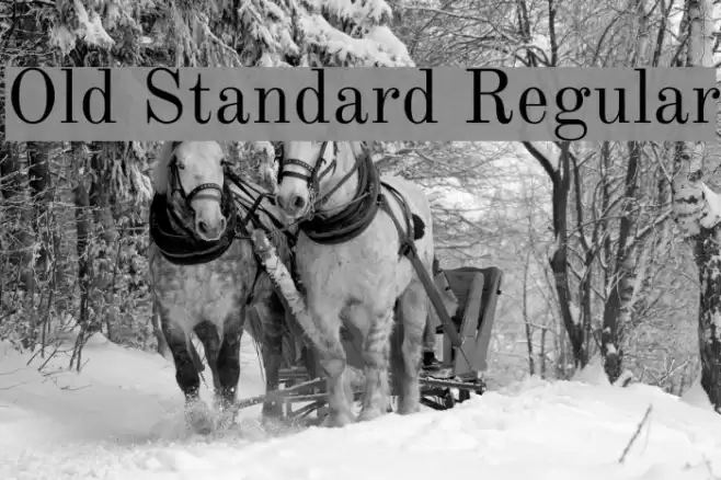 Old Standard Regular Font examples