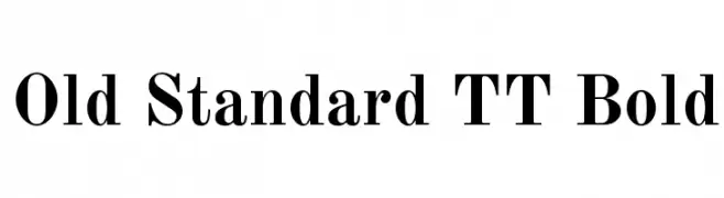 Old Standard TT Bold  لخطوط تنزيل