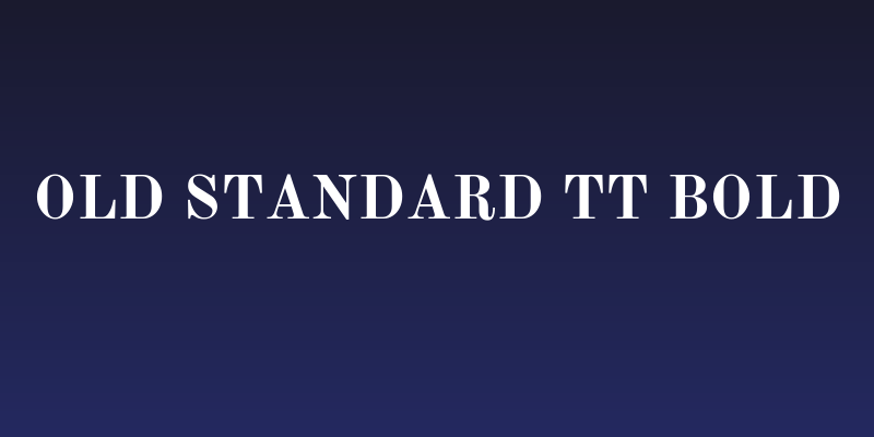 Old Standard TT Bold Social Header