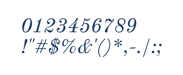 Old Standard TT Italic1 Other Characters