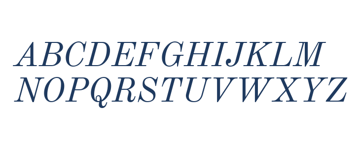 Old Standard TT Italic1 Uppercase