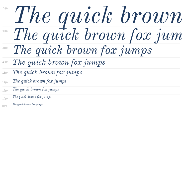 Old Standard TT Italic1 Waterfall