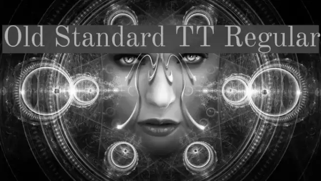 Old Standard TT Regular Schriftart examples