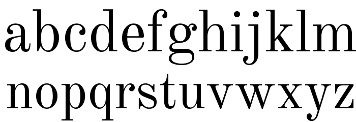Old Standard TT Regular Font LOWERCASE
